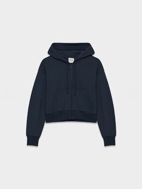 Aritzia boyfriend navy zip up. Zipper broke off but still zips